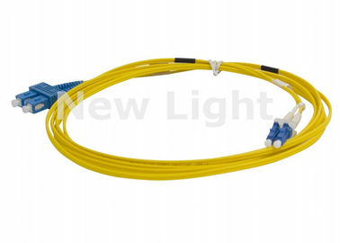 Sc 9/125 de fibre optique duplex de la corde de correction de model multi LC avec la bonne interchangeabilité