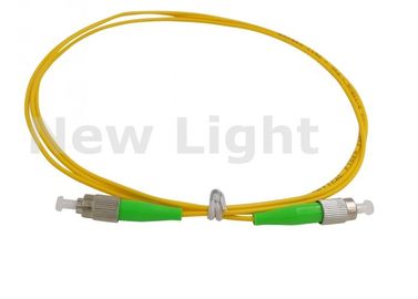 FC/RPA - model simple de fibre optique de corde de correction de FC/RPA câble de jaune de PVC de 9/125 simplex