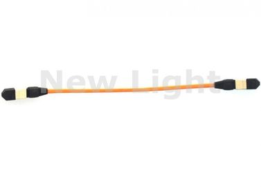 Corde de correction optique de fibre de MPO MPO, câble optique de fibre de 50/125um OM2 pour l'application de CATV