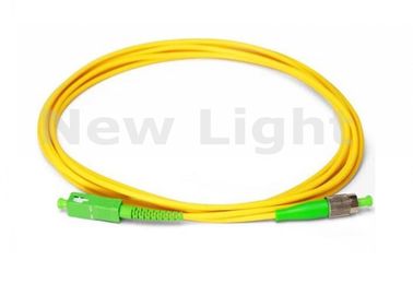 corde de correction optique de fibre de Sc du diamètre FTTH FC de Sc FC 2.0mm 3.0mm de câbles de pullover de fibre de 3M