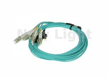 10 veste MPO du câble LSZH du noyau 3.0mm MPO MTP du mètre OM4 12 au câble de LC