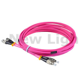 transmission de données 100G FC au câble duplex à plusieurs modes de fonctionnement de la corde de correction de fibre de FC OM4
