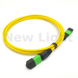 1 m MTP - corde masculine/femelle de MTP de MPO MTP de câble de mode unitaire de fibre de correction