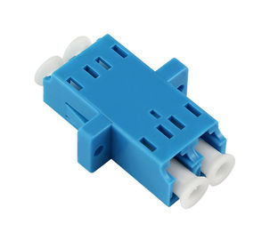 Adaptateur de fibre de mode unitaire de matière plastique, adaptateur bleu de fibre de LC pour FTTH