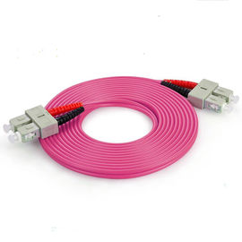 Sc de fibre optique de la corde de correction de duplex multi de mode OM4 3,0 au câble de correction de fibre de Sc