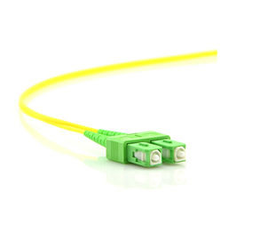 Sc RPA avec le câble sautant du mode unitaire 2,0 de fibre optique libres de corde de correction de logo d'agrafe
