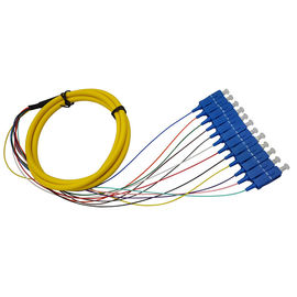 Connecteur à fibres optiques de Sc de 2 de M queues de sortance pour ATTV/cadre de distribution optique
