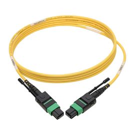 la fibre 12 tirant le type correction femelle de fibre du mode unitaire RPA de MPO MTP câble pour QSFP 40/100 gigaoctets 