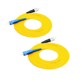 Fibre optique adaptée aux besoins du client de corde de correction, mode unitaire recto Fc à la corde de correction de fibre de LC
