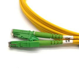 Câble duplex de correction de LSZH de la corde E2000 9/125 de connecteurs de fibre optique de SM