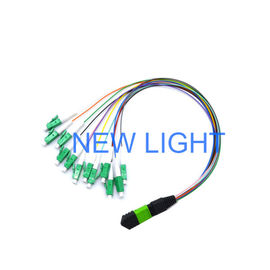 Câble du matériel MPO MTP de PVC/LSZH, corde de correction optique faite sur commande de fibre de longueur