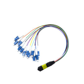 12 le câble de fibre du câble Om2 du connecteur MPO MTP de fibre relient la cassette de fibre de Mpo