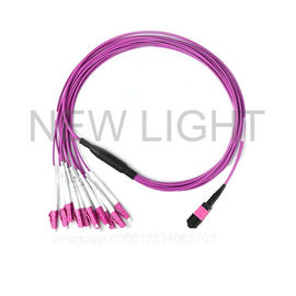 Câble multi industriel de fibre avec le style des connecteurs MTP/MPO de MTP/MPO