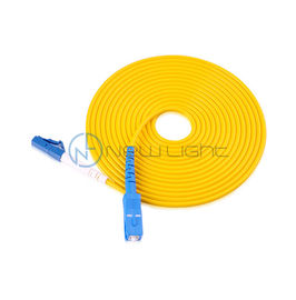 Corde de correction de fibre optique bleue de l'Internet 5G de connecteur de Sc LC