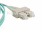 Câble optique duplex à plusieurs modes de fonctionnement de fibre, câble de correction de fibre de Sc de la longueur LC de 3 mètres