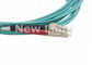 Sc de fibre optique duplex vert OM3 50 à plusieurs modes de fonctionnement/125 de la corde de correction de PVC LC pour le système de CATV