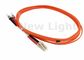 Câble 9/125 optique orange de fibre de duplex de mode unitaire de LC FC avec le connecteur de polonais d'UPC