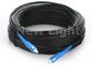 simplex unimodal optique recto G657A de câbles de pullover de fibre de Sc FTTH de 100M pour extérieur