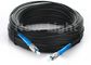 câble optique unimodal optique extérieur de fibre du simplex G657A FC FC de câbles de pullover de fibre de 200M