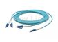 3M LC au câble optique de fibre de LC, câble optique duplex bleu de fibre du mode unitaire OM3