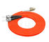 câble orange duplex de fibre optique de PVC de la corde de correction de connecteur multi du mode ST-LC 3.0mm
