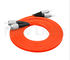 Perte par insertion sautante multi de câble du duplex OM4 de corde de correction de fibre du mode FC basse