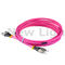 transmission de données 100G FC au câble duplex à plusieurs modes de fonctionnement de la corde de correction de fibre de FC OM4