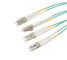 0,5 mètre 12 le noyau le câble OM2/OM3/OM4 de couleur verte de corde de correction de MPO/MTP