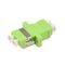 Adaptateur optique en plastique LC de fibre à la couleur verte de LC millimètre OM5 avec la douille en céramique