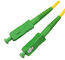 Olive duplex de polonais du connecteur RPA de vert de Sc de corde de correction de câble optique de fibre de compte