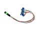 MPO RPA AU LC éventent 0.9mm corde de correction optique de module simple de 12 fibres
