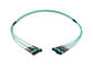 48 câble du tronc MPO MTP de corde de correction de fibre, 4*12 pullover optique de la fibre MPO