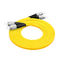 La corde de correction de fibre optique de LC LC/la correction optique fibre multimode câble le duplex