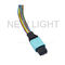 Câble OM3 10Gb droit, 50/125 câble optique à plusieurs modes de fonctionnement d'OEM MPO MTP de correction de fibre