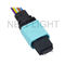 Câble OM3 10Gb droit, 50/125 câble optique à plusieurs modes de fonctionnement d'OEM MPO MTP de correction de fibre