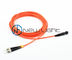 Corde de correction de fibre optique à plusieurs modes de fonctionnement orange masculine de MTRJ