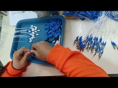 Cordon de brassage multimode orange mâle MTRJ pour fibre optique duplex