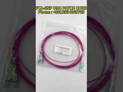 LC Unitéboot OM4 Magenta câble duplex fibre optique patch cord 50 / 125 type de traction