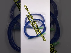 SC Indoor Simplex blindé UPC et APC à fibre optique