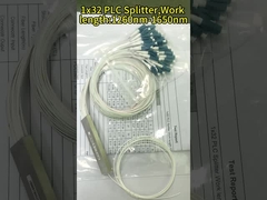 1*8 Fibre optique avec connecteur 1x8 Tubes en acier Sc Apc Gpon Plc Splitter 1/8