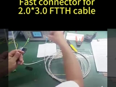 Fil couvert par connecteur à assemblage rapide SC UPC bleu pour cadres de distribution