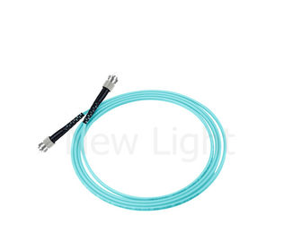 La correction optique de fibre multimode de ST-ST câble le millimètre d'Aqua du simplex 2,0 ou 3,0 de câble de couleur