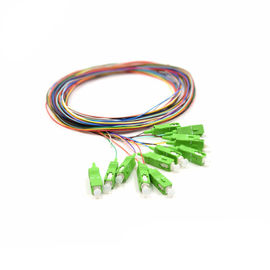 Le tresse optique de fibre de Sc/RPA, les câbles de pullover de fibre de 2 M 12 colore Opitional