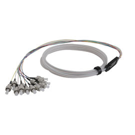Tresses de fibre de mode unitaire de connecteurs de 0,9 millimètres perte par insertion de tube blanc de 1 M basse
