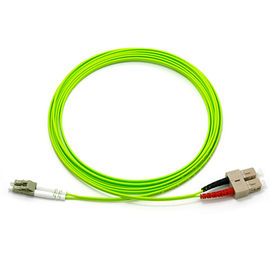 OM5 câble optique LC UPC - mode multi de correction de fibre de duplex de 1 M de PVC de Sc