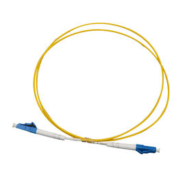 Sc/UPC - PVC de fibre optique recto/LSZH/OFNR de jaune de corde de correction de SM de LC/UPC