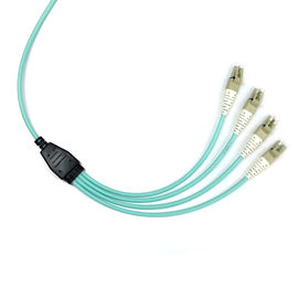 Femelle du câble MPO de fibre de Mpo d'évasion d'élite de fibres de CPR 8 au type B de LC OM3 LSZH 