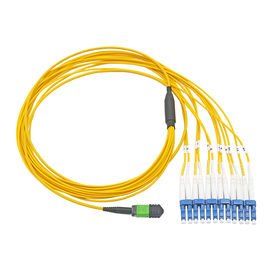 Câble optique MPO de fibre de duplex de mode unitaire de G652D LSZH/noyau de la corde 8/12/24 tronc de MTP