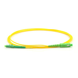 Sc optique jaune de vert de Sc LC de corde de correction de fibre de FTTH 5M au mode unitaire de câble de LC 2,0