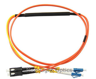 Corde de correction de fibre optique du duplex 62.5/125/câble sautant de traitement optique mode de fibre